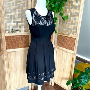 Black Lace Detail Dress by Guess